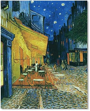 1 KINGO Van Gogh Canvas Wall Art: Café Terrace at Night Oil Painting Picture - Image 2