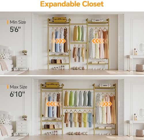 Higeego W3 Wall Mounted Clothes Rack, Industrial Pipe Clothing Rack - Image 2