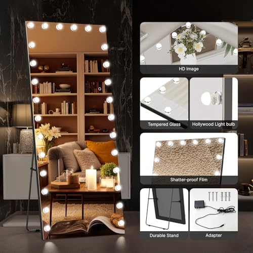 Kosmonia 82"x36" Hollywood Full Length Mirror - Image 5