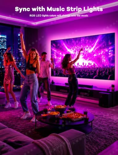MATICOD LED Lights for TV, 13.1ft TV Lights for 45-60in, Music Sync Color - Image 4