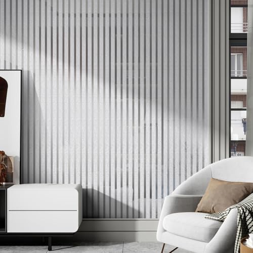 2mm Thick Peel and Stick Wallpaper Mirror Stripe Texture Vinyl Wall Panels - Image 2