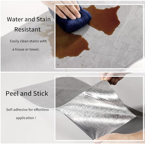 Haimin Wall Panels Peel and Stick 10 Pieces 23.6x11.8in Lightweight Backsplash - Image 2