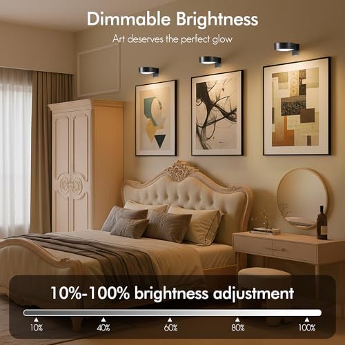 Picture Lights for Wall, Rechargeable Battery Wireless Poster Lights - Image 3