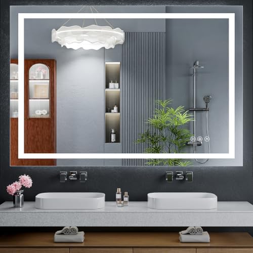 55"x40" LED Bathroom Mirror by MYSUNORIA