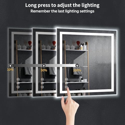 30"x32" LED Bathroom Mirror - Image 5