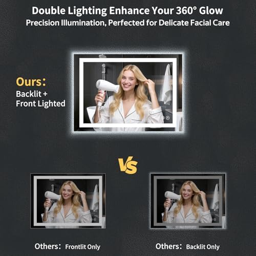 26"x38" LED Bathroom Mirror - Image 3