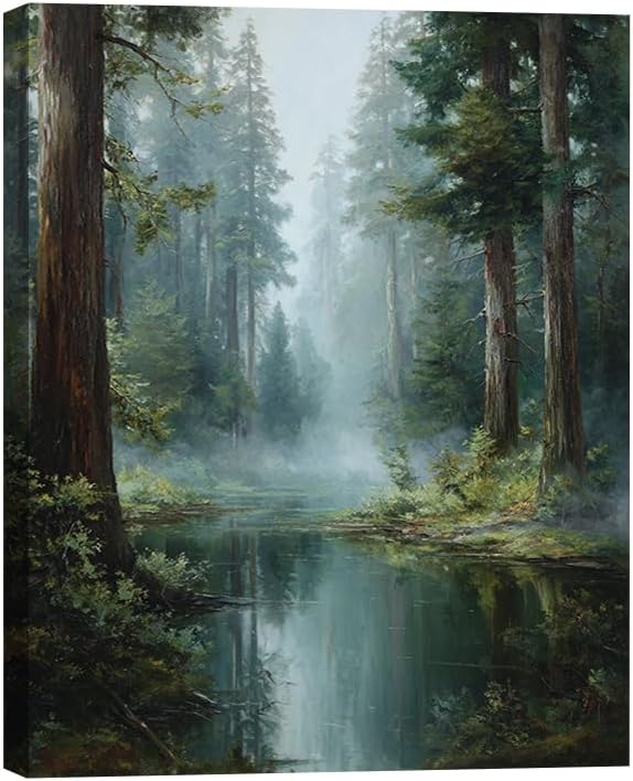 Serene Landscape Canvas Wall Art by Unknown