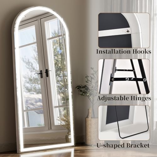 GLSLAND Arched LED Full Length Mirror - Image 5