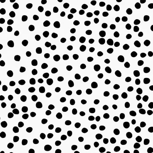Jeweluck Peel and Stick Wallpaper Polka Dot Wallpaper 17.7” x 393.7” by Jeweluck