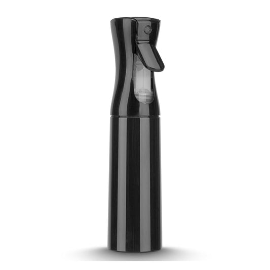 Spray Bottle for Hair (10.15OZ /300ML) Continuous Ultra Fine Mist Sprayer for Hair, Salons, Barber, Plants, Skin Care, Cleaning Black