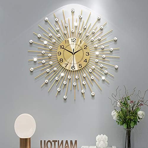 Large Wall Clocks for Living Room Decor Big Silent Analog Clock by CreativeWallClock