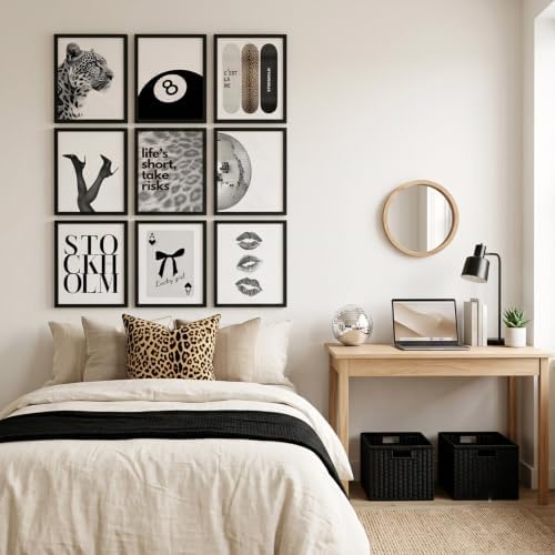 9Pcs Fashion Trendy Leopard Wall Art, Stockholm Style Room Decor - Image 7