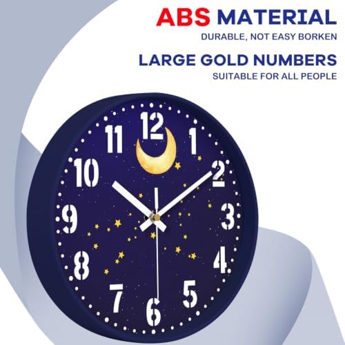 8" Small Silent Wall Clock, Analog Clock - Image 7