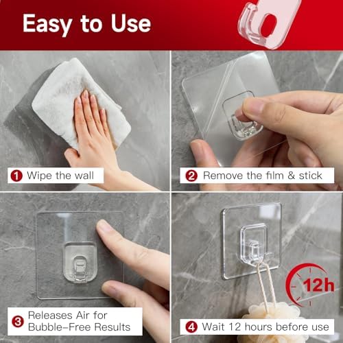 10 Pack Invisible Adhesive Hooks - Image 6