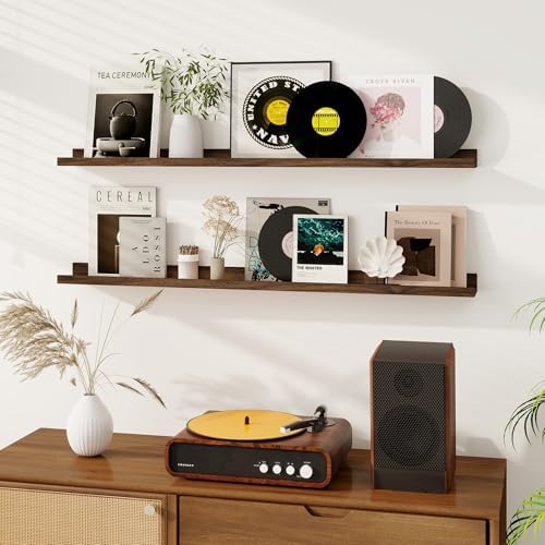 Dreamland Picture Ledge Shelf for Wall, Floating Shelves Set of 2, 48 Inch Long - Image 2
