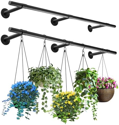 2 pcs Hanging Planters Rod, Plant Hanger Indoor by Unknown