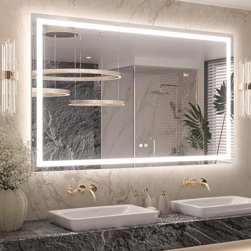 Keonjinn 55x36 Inch LED Bathroom Mirror by Keonjinn