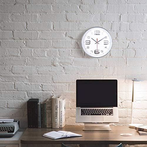45MinST 10 Inch Wall Clocks, 3D Number Dial Face Modern Wall Clock, Silent - Image 5
