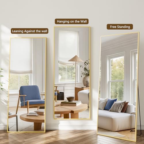 Koonmi 67"x30" Floor Mirror Full Length, Large Gold Mirror - Image 5