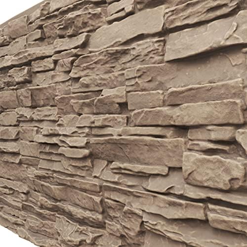 EverStone Canyon Ridge Faux Stone Panel, 45 3/4"W x 24 1/2"H x 1 1/4"D - Image 7