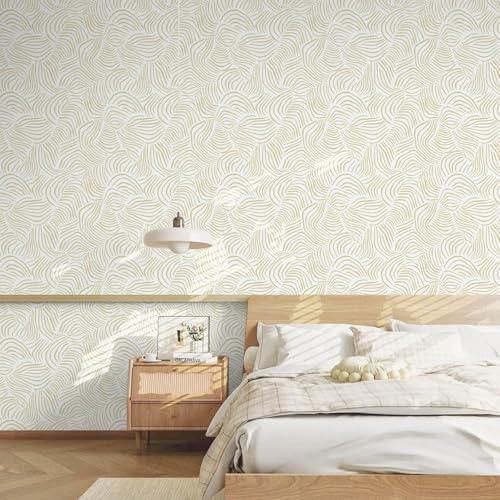Dimoon 177" ｘ17.3 Modern Peel and Stick Wallpaper Boho Contact Paper White - Image 5