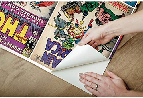RoomMates Marvel Comic Cover Peel and Stick Wallpaper Mural, 10.5 ft x 6 ft - Image 2
