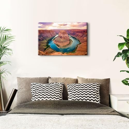 Sunset Grand Canyon River Canvas Wall Art Colorado National Park Arizona - Image 5