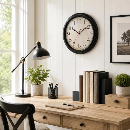 KECYET Wall Clocks Battery Operated Silent Small Vintage - Image 4