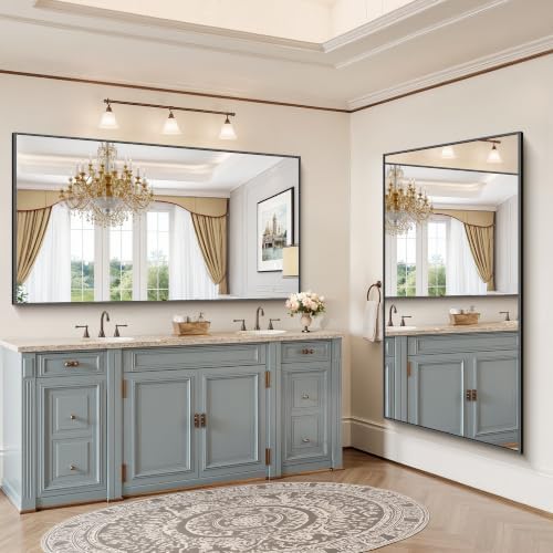 YIROMAN Bathroom Mirror 66"x36", Rectangular Vanity Mirror - Image 5