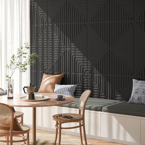 Art3d 12-Pack 2 x 2 ft 3D Textured Drop Ceiling Tiles, 24 x 24 in - Image 3