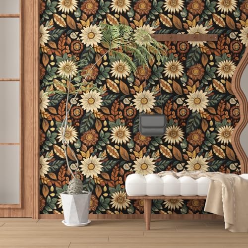Laatse Boho Wallpaper Peel and Stick 17.5"x118" - Image 2