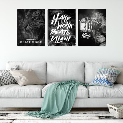 Large Modern Black Wall Art Poster Motivational Painting Prints Entrepreneur - Image 5