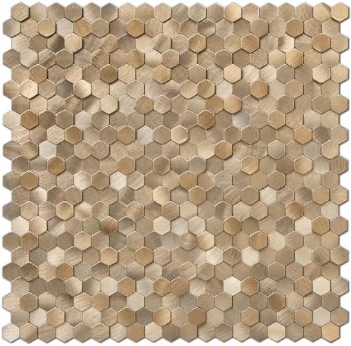 STICKGOO Mosaic Peel and Stick Backsplash Tiles, 8 Sheets by STICKGOO