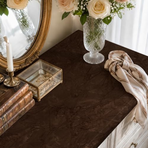 VaryStyle Brown Velvet Fabric Self Adhesive Soft Felt Drawer Liner Roll - Image 3