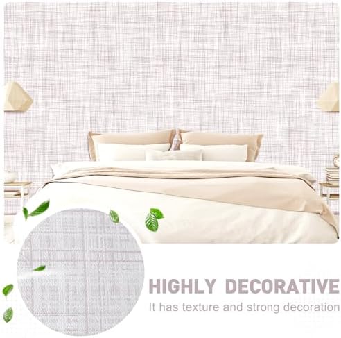 Light Brown Grasscloth Wallpaper Peel and Stick Texture Contact Paper - Image 5