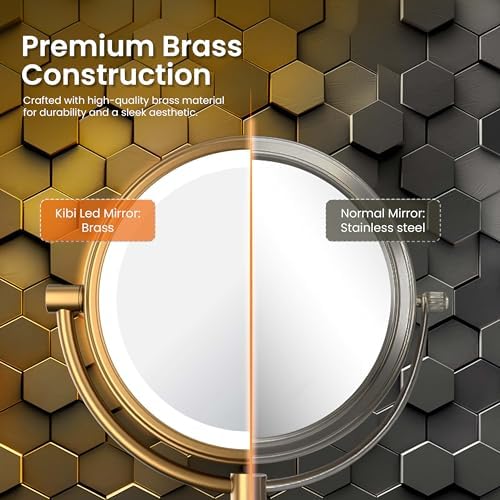KIBI Circular Wall Mount Makeup Mirror - Image 2