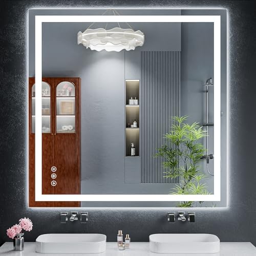 47"x47" LED Bathroom Mirror by MYSUNORIA