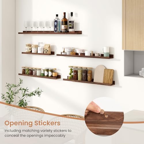 Dreamland Picture Ledge Shelf for Wall, Floating Shelves Set of 4, 16 inch Long - Image 7