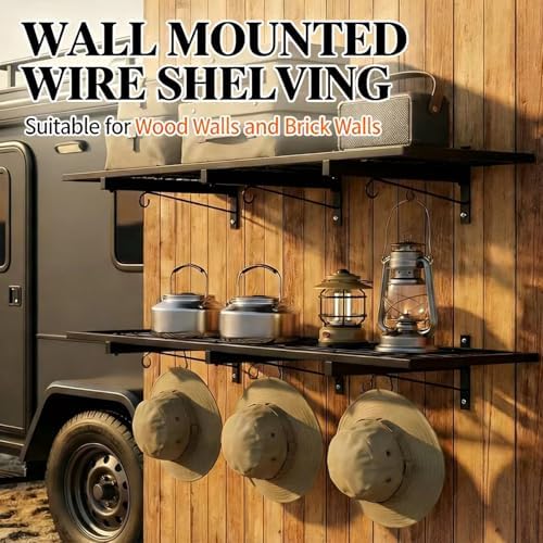 Garage Wall Shelving, Heavy Duty, 190 LBS Load Capacity - Image 2