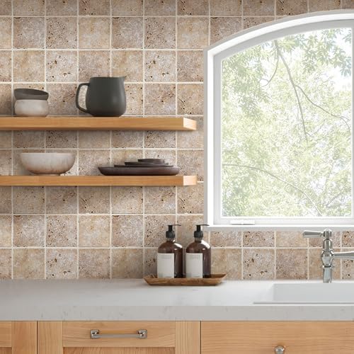 COMSTICKC 3D Faux Stone Wall Panels Peel and Stick by COMSTICKCDECOR