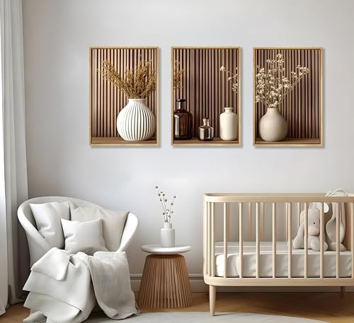 JWDXNOOK 3Pcs Minimalist Floral Canvas Wall Art16x24 inches Unframed - Image 6