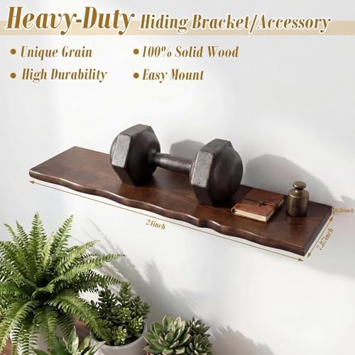 Pinkunn 4 Pcs Long Floating Shelves - Image 3