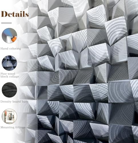 LIUZEYUE Round 3D Wood Wall Art - Image 3