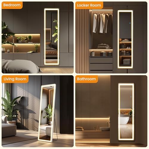 LED Rectangular Full Length Mirror - Image 6