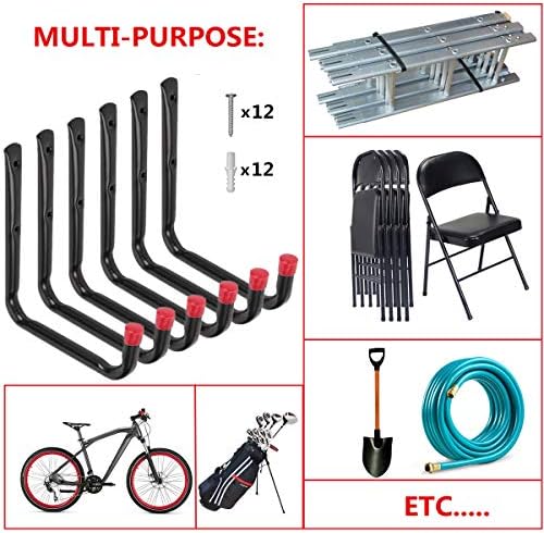 Heavy Duty Utility Garage Storage Hooks, Ladder Storage Hook Wall Mount J - Image 3
