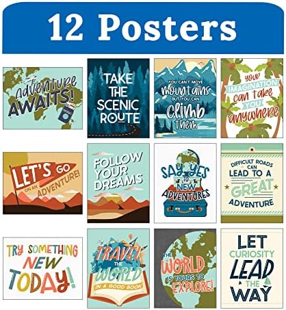 Carson Dellosa Let's Explore Poster Set, Adventure Classroom Bulletin Decor - Image 2