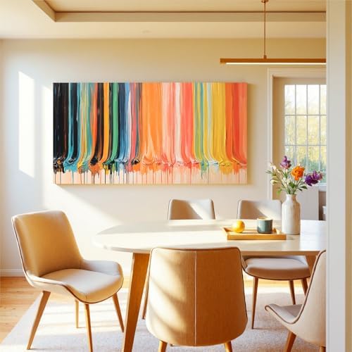 Modern Abstract Colorful Canvas Art Wall - Image 5