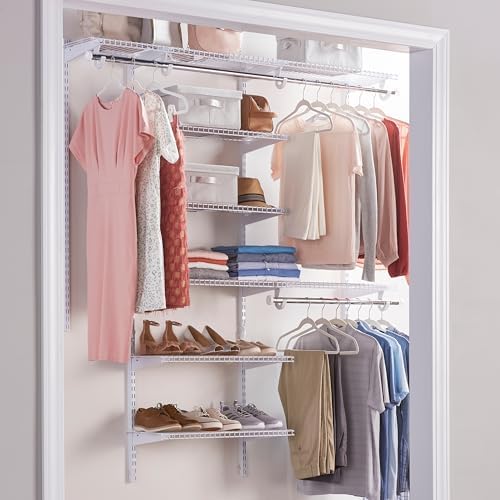 Rubbermaid Configurations Deluxe Custom Closet Kit 3-6 Ft. Adjustable Metal - Image 6