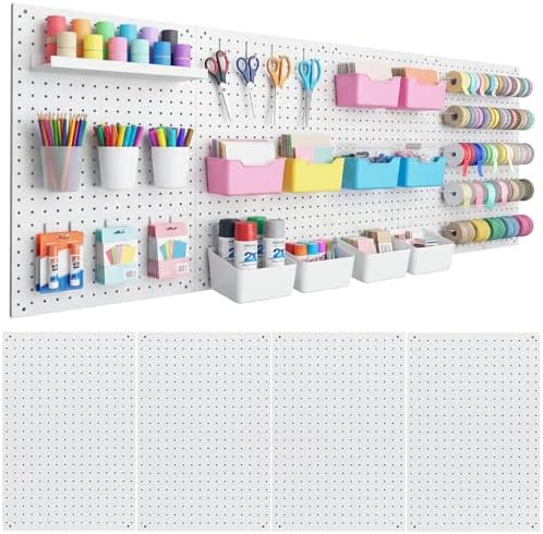 24”×16” Metal Pegboard Panels, Heavy Duty Peg Boards by Unknown