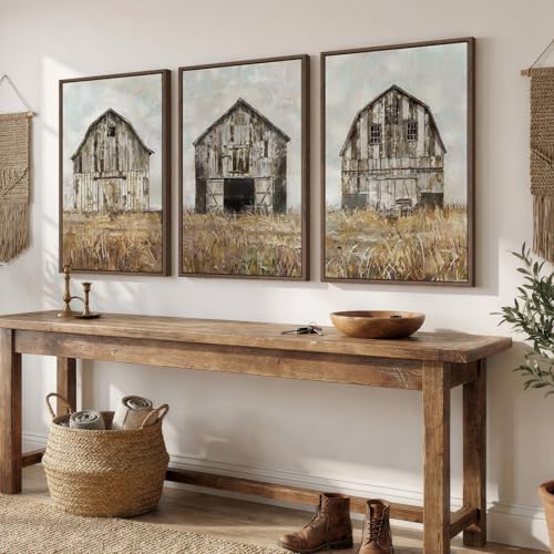 Large Framed Farmhouse Wall Art - Image 4